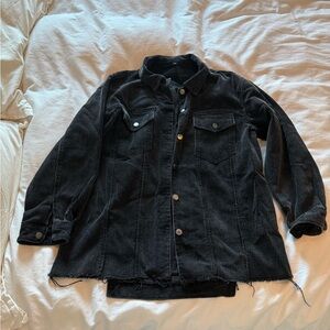 Black Corduroy Women's Jacket